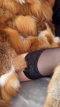 Crazy Furry Sex! Fur Coat, Furry Anal Plug and a Dog Mask! Cat Dog Roleplay