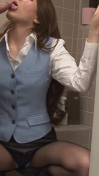 Work Asian Sex Scene-4 threesome for a Busty Japanese Girl in the Office with Her Suit on