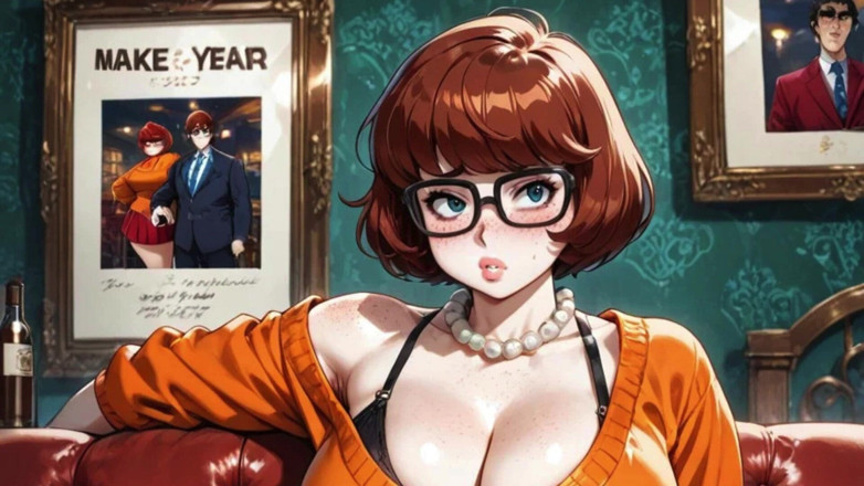Real story futanari JOI: Hayranlara düşkün. Velma Dinkley sapıklıktan hoşlanan sürtük bir transeksüel.. mp4