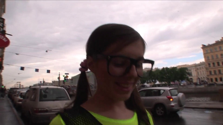 Monster Cocks: A giant cock for the girl with the giant glasses!