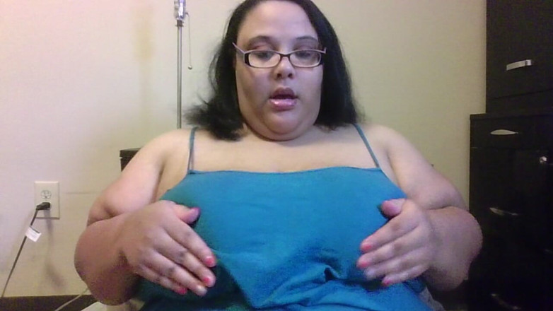 Jessica Jones: Fat Slut Loves Playing with Her Tits!