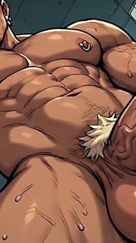 Close na arte de homens nus