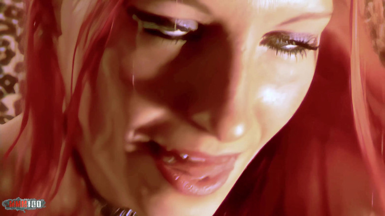 MMM100: Angie kiss: 2 Ponstar calde in una dura azione lesbica