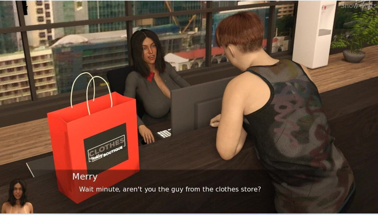 XXX Games Bunk: Project Hotwife - Gameplay - Roleplay - Office Wife Shows Her Assets