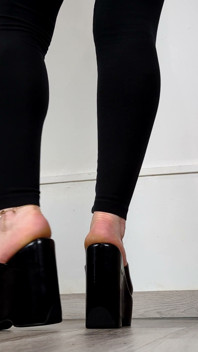 Colecția de pantofi MILF Y2k Patent Negru - Dame Olga