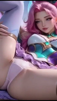 Seraphine League of Legends Nahá Solo Hentai Velká prsa zadek a kundička