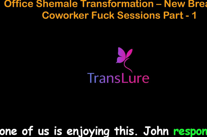 TransLure: English Audio Sex Story - Office Shemale Transformation - New Breasts &amp; Coworker...