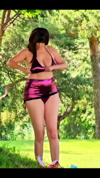 Changing Bikinis Naked at the Local Outdoor Pool POV