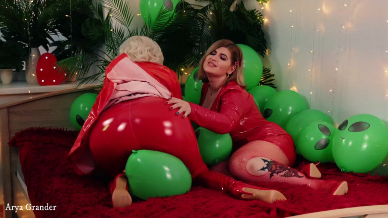 Arya Grander: Zusammenstellung von Air Ballons Latex-fetisch-video