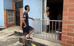 My Shy Neighbor Plays Soccer and I Invite Him to Come to My House to Give Him a Big Welcome