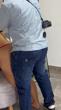 My Fake Photographer Stands up While Recording Me!!