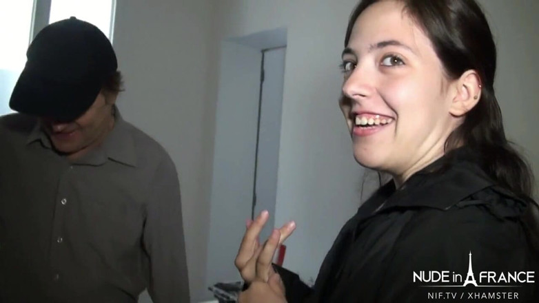 Nude in France: Naughty small titted french teen double penetrated and facialized in...