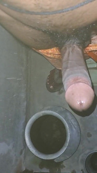 Young Boy From Village Fists Indian Gay in Bathroom
