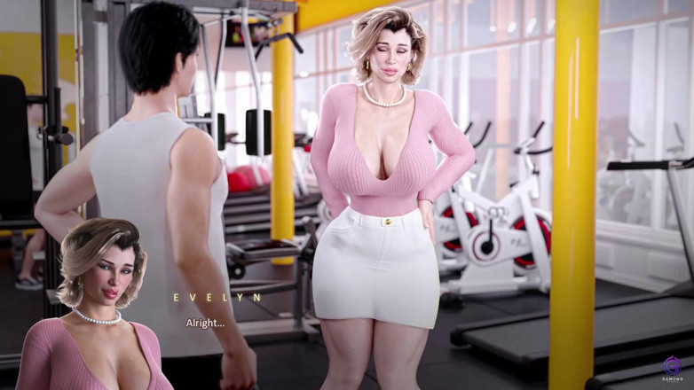 Gaming Anurag: Horny MILF Stepmom Sucks Stepson's Big Cock After workout - 3D Hentai Game -...