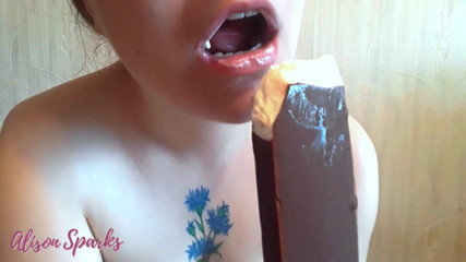 Alison Sparks: Sticky ice cream tease by Alison Sparks