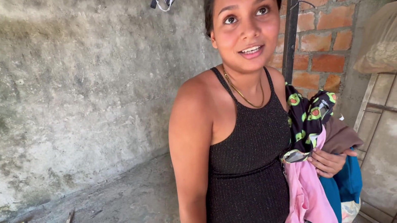 EMY_AND_JONH: My Horny Neighbor I Ask Her to Wash My Clothes...
