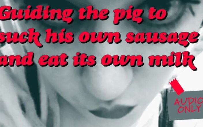 Camp Sissy Boi: Elle guide le cochon à sucer ses propres saucisses et mange...