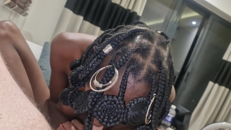 Missblackreey: マラソンフェラチオ - 白人パパをしゃぶってエッジを効かせたので、録音を忘れそうになった
