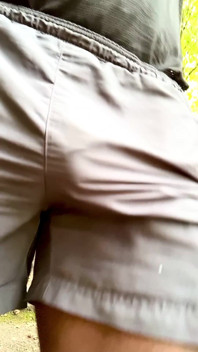Look at That Monster Go as I Walk in Shorts Commando