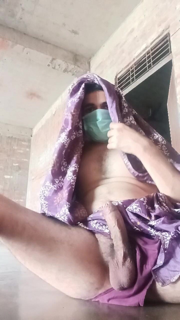 Desi shikha: Desi berdandan lady boy masturbasi kontol besar