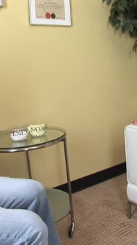 Provocative brunette MILF fucked in sexy doctor's office