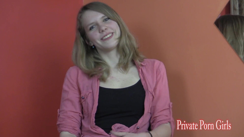 Private Porn Girls: Naughty student Nina 18y at porn casting - part 1