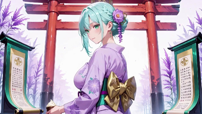Tay Swift X: Nữ thần kimono màu tím! Không thể xử lý sự ướt át...