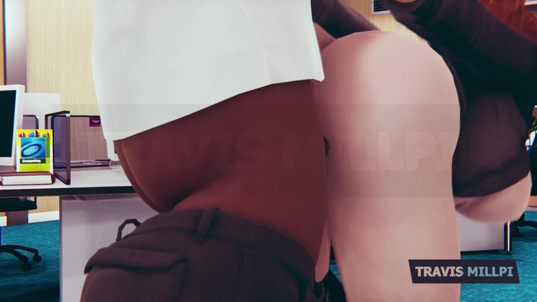 TravisMillpi: Офисный соблазн с грудастой рыжей секретаршей после часа наказания