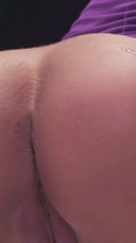 Hot blonde milf with silicon tits can oil her ass and fuck her nicely