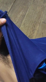 Man Jerks off a Big Load in His Sweatpants After Doing His Morning Exercise