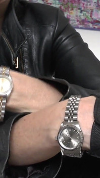 Beautiful Wristwatches and Short Leather Gloves, JOI Lady Victoria Valente