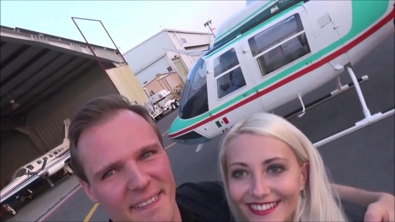 Helena Moeller: Wow seks dengan helikopter &amp; 2 orang lain melihatnya!