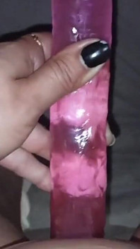 Doppia masturbazione con dildo anale