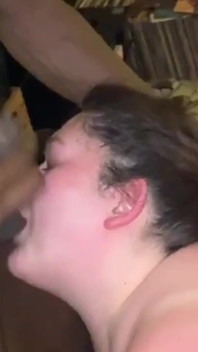 YoungEnglishBBW Sucking BBC Nata4sex Slapping his dick on my face