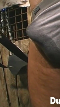 Sex slave smashed in the ass at a private dungeon