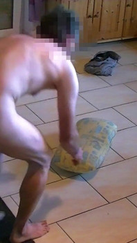 Bed Hump Masturbation in a Holiday Apartment
