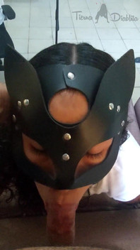The Masked Girl Is Very Docile When She Has My Cock in Her Mouth