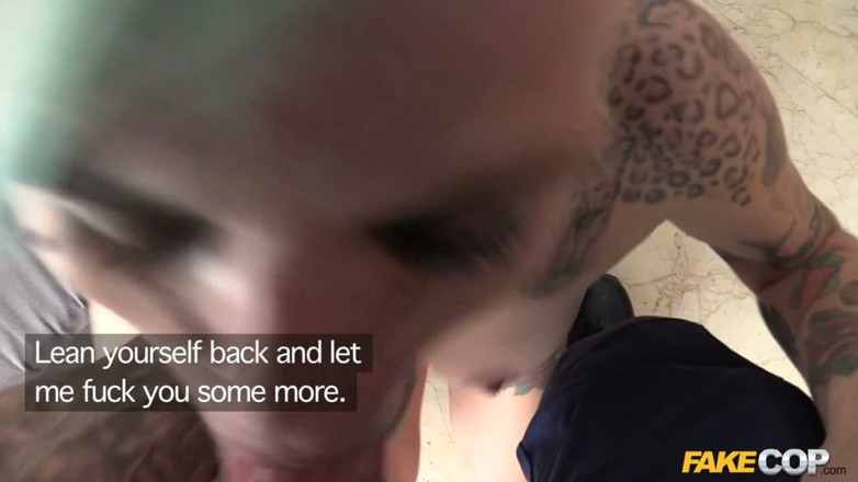 Fake Cop: Fake Cop - Alt Punker Babe Fucks Uniformed Policeman