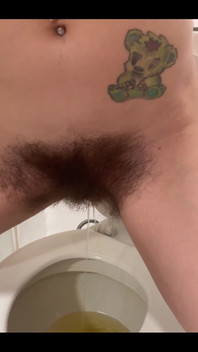 Standing up Piss Straight From My Huge Bush