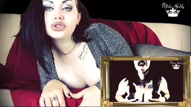 Goddess Misha Goldy: 早泄者的羞辱和强烈的头脑操逼