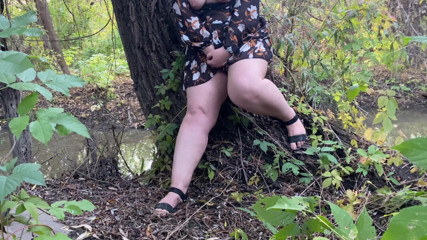 Elena: Lustful MILF in a short dress caresses herself to orgasm...