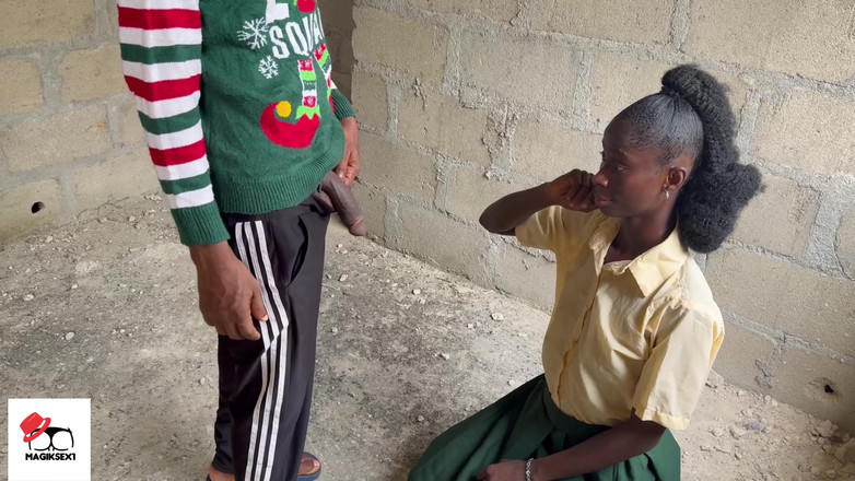 Magiksex1: Murid kurus kulit hitam dientot habis-habisan di gedung yang belum...