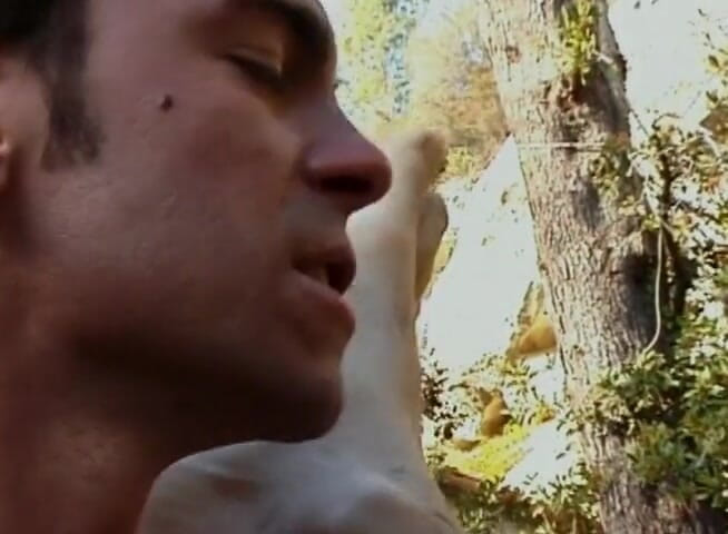 Bareback TV: Un couple gay baise et suce une bite au bord...