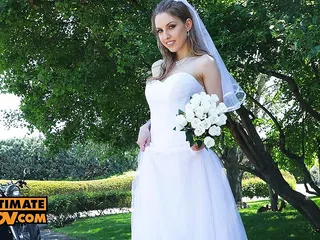 En primer plano - follando a la novia que será Jayla de Angelis el día de su boda