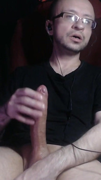 Horny Guy with Huge Massive Cock Big Load. Hot Cumshot