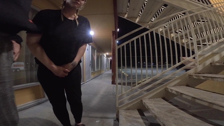 The rykers: I Drain 2 Loads of Cum Outside Our Hotel Room!