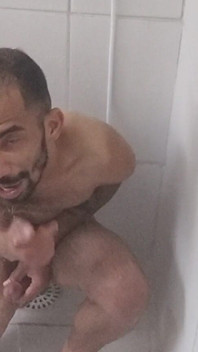 Male in the Shower