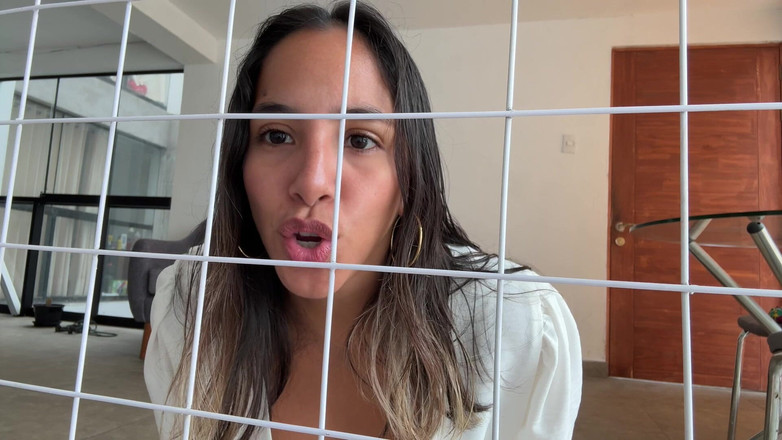 Goddess Alexa femdom: Nauczyciel fav pet pet play caged POV expose play