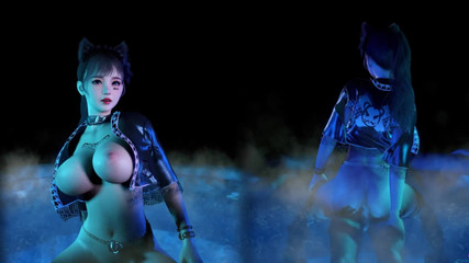 Soiyu Hentai: Prsatá tanečnice jezdí na péru - 3D animace