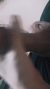 Guy Jerking off a Big Cock